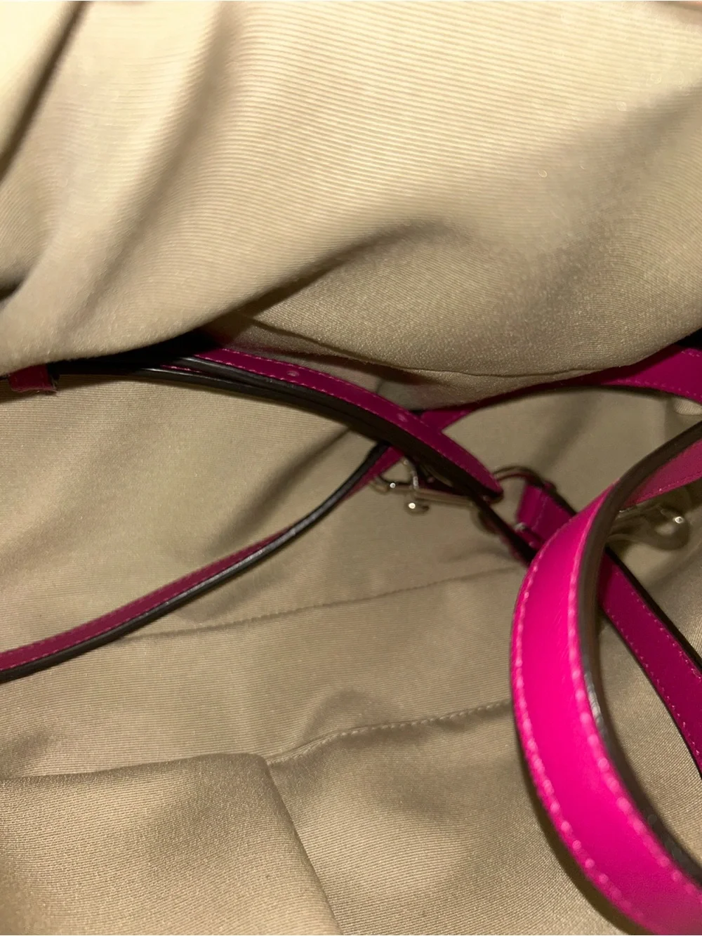 Coach Pebbled Leather Dome Satchel in Hot Pink/Fusia